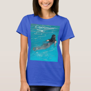Vrouw model zwemmen Thunder_Cove T-shirt