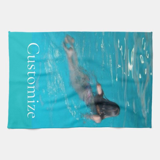 Vrouw model zwemmen Thunder_Cove Theedoek (Horizontaal)