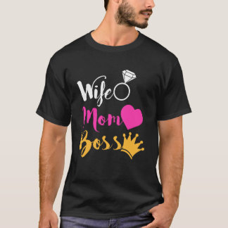Vrouw Moeder Baas Gelukkige Moeders Dag Vrouwen Me T-shirt