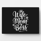 Vrouw Moeder Baas Schattig Moederdag Geschenk Fotoplaat (voorkant)