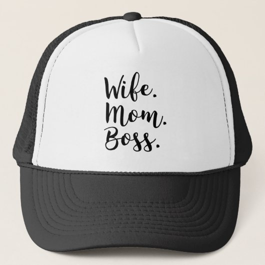 vrouw moeder baas trucker pet (Voorkant)