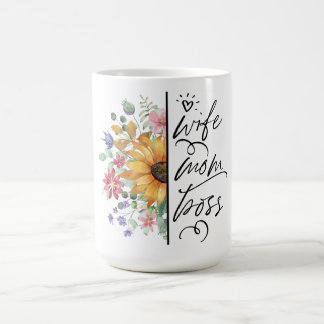 Vrouw Moeder Boss Moederdag Design Koffiemok