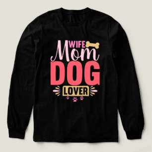 vrouw-moeder-hond-minnaar-dieren-hond-groet-verjaa Tri-Blend shirt