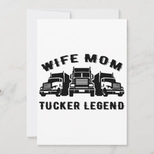 Vrouw Moeder Trucker Legende Citaten Kaart