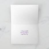 Vrouw Moederdag met lentebloemen Kaart (Binnen)