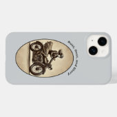  vrouw motorrijder dragen van een bril URM Case-Mate iPhone Case (Achterkant (horizontaal))