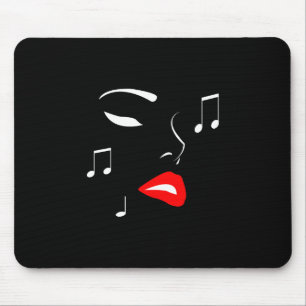 Vrouw Music Face Muismat