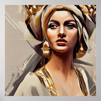 Vrouw Muur Decor, Koningin van Sheba Poster