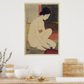 Vrouw na Bath - Japanse  Kunst Reprint Poster (Keuken)