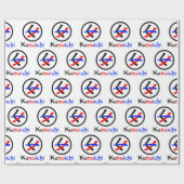 Vrouw Ninja Kunoichi くノ一 Cadeaupapier (Vlak)