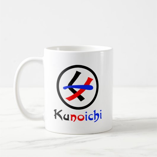 Vrouw Ninja Kunoichi くノ一 Koffiemok (Links)