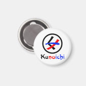 Vrouw Ninja Kunoichi くノ一 Magneet (Voorkant / Achterkant)