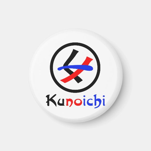 Vrouw Ninja Kunoichi くノ一 Magneet (Voorkant)
