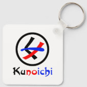 Vrouw Ninja Kunoichi くノ一 Sleutelhanger (Achterkant)