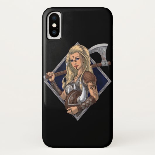 Vrouw Norse Viking Warrior Case-Mate iPhone Case (Achterkant)