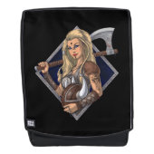 Vrouw Norse Viking Warrior Rugtassen (Voorkant)