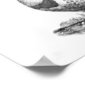 Vrouw Northern Flicker Poster (Hoek)