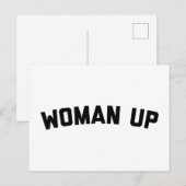 Vrouw omhoog Funny Quote Briefkaart (Voorkant / Achterkant)