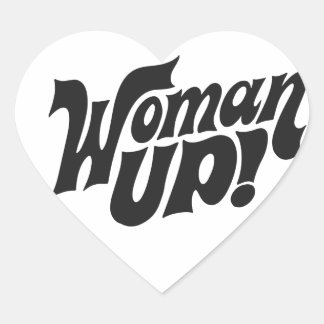 Vrouw omhoog! hart sticker