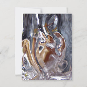 Vrouw onder waterval badende godin briefkaart