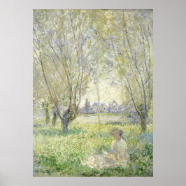 Vrouw onder Wilgen, Monet 1880 Poster