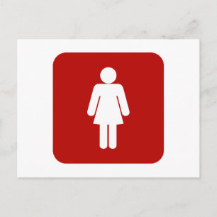 Vrouw ondertekenen briefkaart
