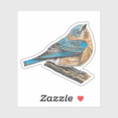 Vrouw Oostelijke Bluebird Sticker (Vel)