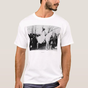 Vrouw op de Parade Photograp van de Stemming van T-shirt