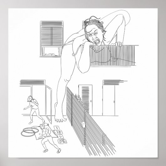 Vrouw op oorlogspad poster (Voorkant)