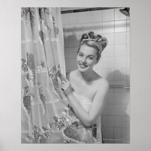 Vrouw opgepakt poster