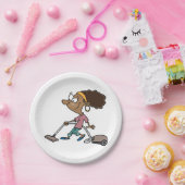 Vrouw-opstapeling Papieren Bordje (Feest)