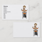 Vrouw Pet Groomer Visitekaartje (Voorkant / Achterkant)