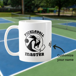 Vrouw Pickleball Master Game Speler Aangepaste Naa Koffiemok