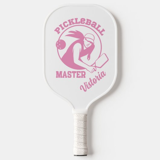 Vrouw Pickleball Master Game Speler Aangepaste Naa Paddle (Voorkant)