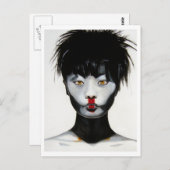 Vrouw Plug en play Briefkaart (Voorkant / Achterkant)