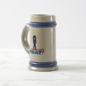 Vrouw politieman bierpul (Voorkant links)