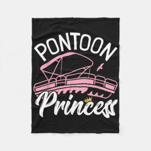 Vrouw Pontoon Boat Meisje I Pontoon Princess Ponto Fleece Deken