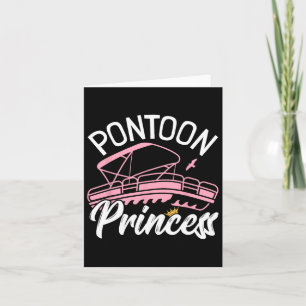 Vrouw Pontoon Boat Meisje I Pontoon Princess Ponto Kaart