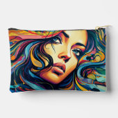 Vrouw Pop Kunst Kleine Etui (Achterkant)