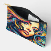 Vrouw Pop Kunst Kleine Etui (Open)