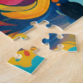 Vrouw Pop Kunst Legpuzzel (Zijkant)