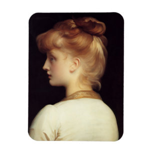 Vrouw Portret Van Achter (door Frederic Leighton) Magneet