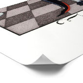  vrouw portretteert Franse Mode Poster (Hoek)