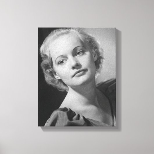 Vrouw Posing 2 Canvas Afdruk (Voorkant)