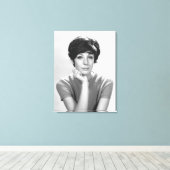 Vrouw Posing Canvas Afdruk (Insitu (Houten vloer))