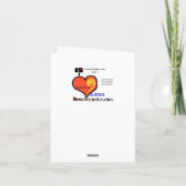 Vrouw Postal Worker Hartelijk dank Kaart (Achterkant)