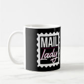 Vrouw Postal Worker Mail Lady Stamp Koffiemok (Links)
