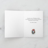 Vrouw Postbode Dank u Kerstmis Feestdagen Kaart (Binnen)