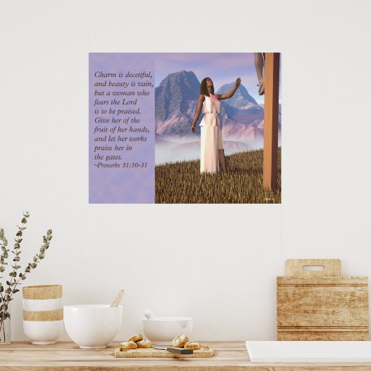 Vrouw Poster (Keuken)