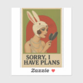 vrouw poster sticker (Vel)